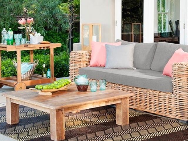 Outdoor furniture at builders shop warehouse