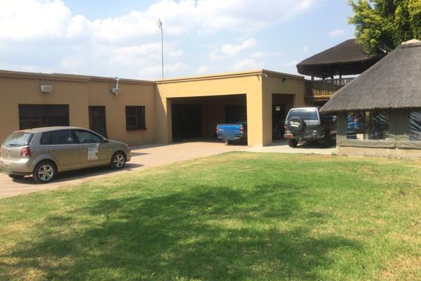 This farm is situated 12 kilometers out of Polokwane on the Dendron road. A 4.3 ha farm, it has 7 bedrooms, 7 bathrooms, 2 showers, 4 ...