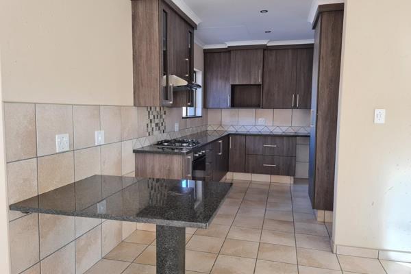 This modern and safe cluster is up for grabs!

The kitchen is spacious, ultra modern ...