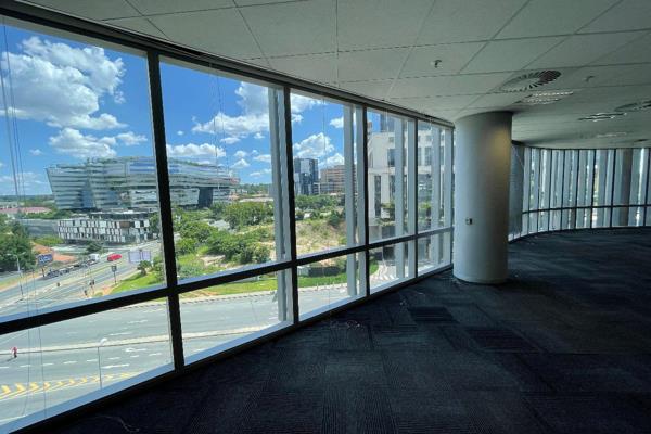 This 899 sqm office space is available on the second floor of 102 Rivonia in Sandton ...