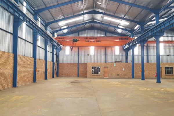 Super industrial factory premises with a 25 ton crane in 1 bay and a 10 ton crane plus a ...