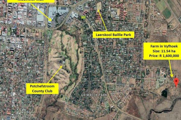 Located next to the popular Winfield estate, the land is perfect for development.

This vacant small holding in Baillie Park, Vyfhoek ...