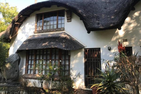 Beautiful thatched house with a huge property and a pool
kitchen with a breakfast nook and a gas stove Fireplace in the lounge and ...