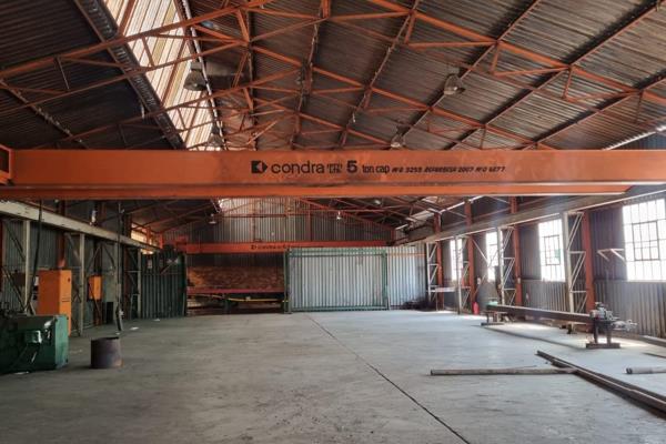 Three - 6.3 tons overhead cranes and one 5 ton crane.  The factory has got a reception offices and boardroom as well as an ablussion ...