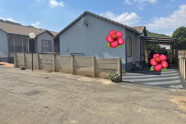 3 Bedrooms each with built in Closets, 2 Bathrooms,Open Plan Kitchen and Lounge ,Walled off yard ,Garden with a Paved Covered &amp; ...