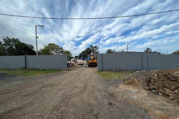 Fully walled with two gated entrances. Yard hardstanding concrete with office, ablutions ...