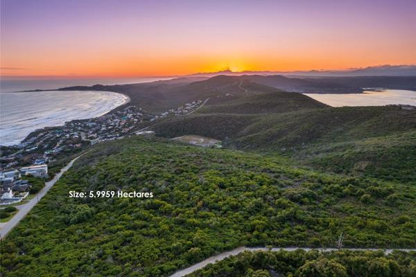 This plot has diverse views, as it peers down to the blue ocean and west towards the arc ...