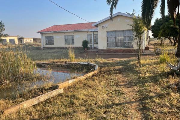 5 ha of peace and tranquility for you to do some farming. Five bedroom house with build in cupboards with lots of potential and space.  ...