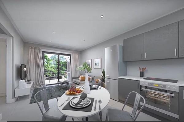 Two-bedroom units with one-bathroom, modern open plan kitchen with oven, hob, extractor ...