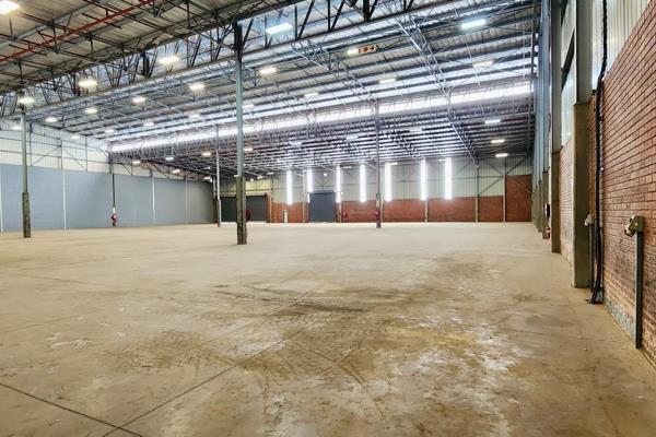 This warehouse has 3132m&#178; of floor space with three access doors - one at ground ...