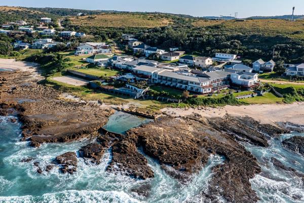 Haga Haga Hotel on the shoreline of the Indian Ocean, surrounded by the renowned South African Wild Coast with it&#39;s magnificent ...