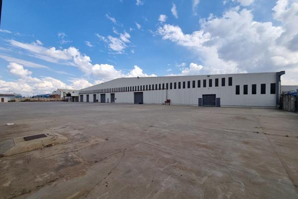 6750m2 Distribution Warehouse Space situated  19950m2 Erf that allows for large concreted yard space. There is a neat office component ...