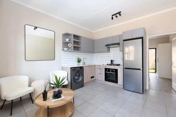 Trendy 1 bedroom, 1 en-suite bathroom unit:
Gas hob andamp; geyser
Tiles and vinyl flooring throughout 
Top notch finishes
Pet friendly ...