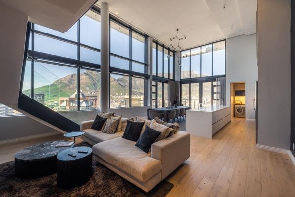 Book a viewing of this remarkable two level, 4-bedroom penthouse with the most unbelievable 280&#176; views of Table Mountain, the ...