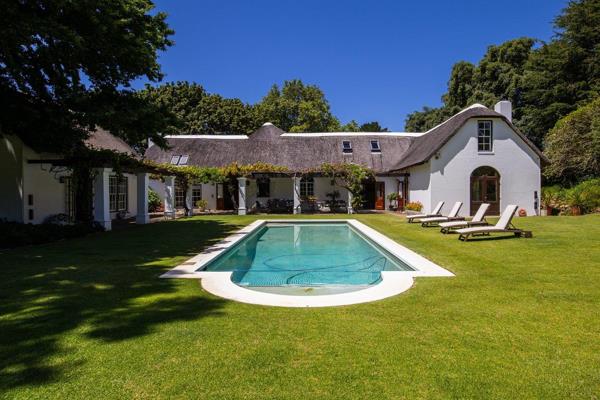 Nestled in the heart of Alphen , Constantia this classic farmhouse seamlessly blends timeless elegance with modern comforts, all while ...