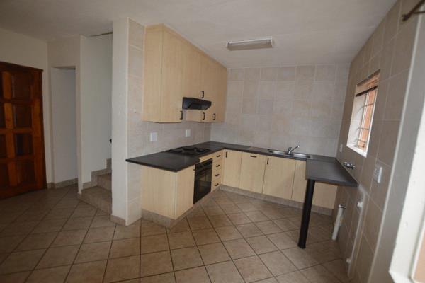 This newly painted unit offers own private courtyard. Tiled open plan lounge and kitchen. Kitchen with UCO.
Upstairs 2 tiled bedrooms ...