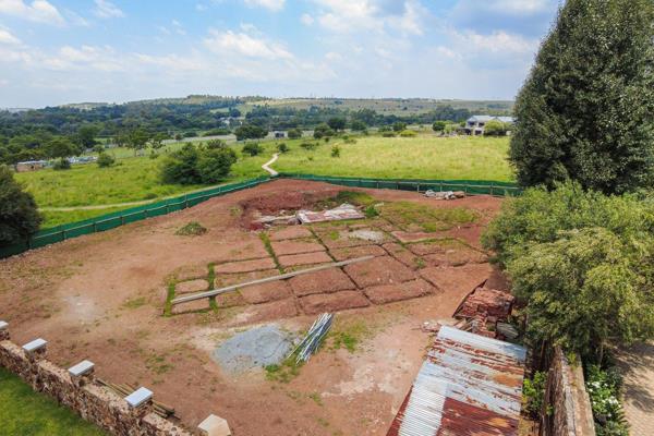 This &quot;huge erf&quot; in the security estate Southdowns is a large piece of land with building plans in place, a portion of this ...