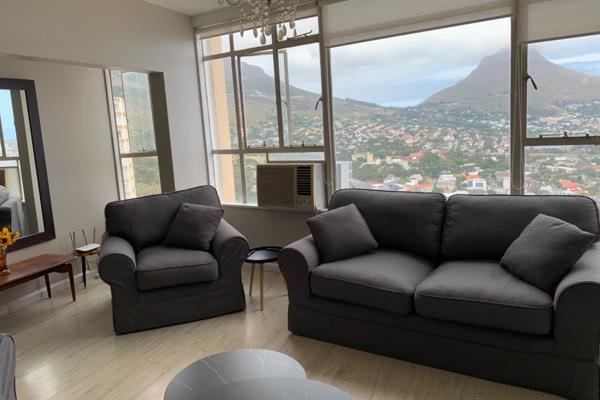 Spectacular mountain and city views from the second bedroom  (for rent) in this  fully ...