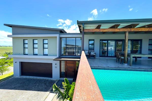 This modern five-bedroom house features a unique layout that includes a separate ensuite ...