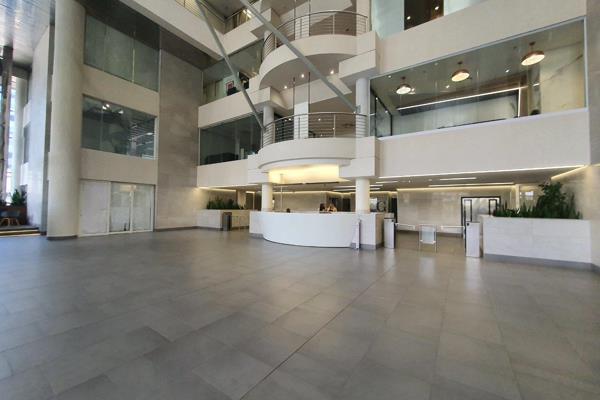 Imagine this: Impress clients with a stunning foyer and secure building in Sandton&#39;s ...