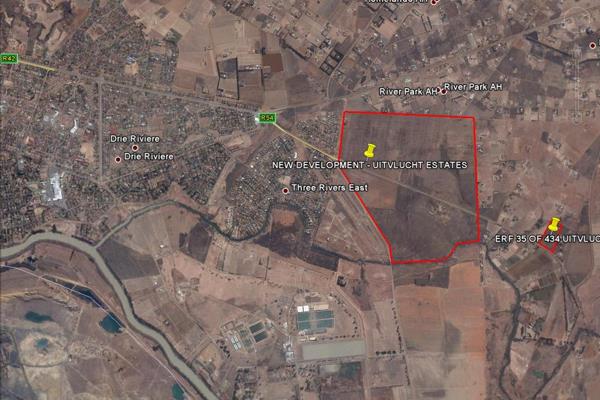 Calling all developers
 1.	Vereeniging - three rivers - maribou road (r54) 
 2.	9ha / 90 000sqm  
3.            The vacant agricultural ...