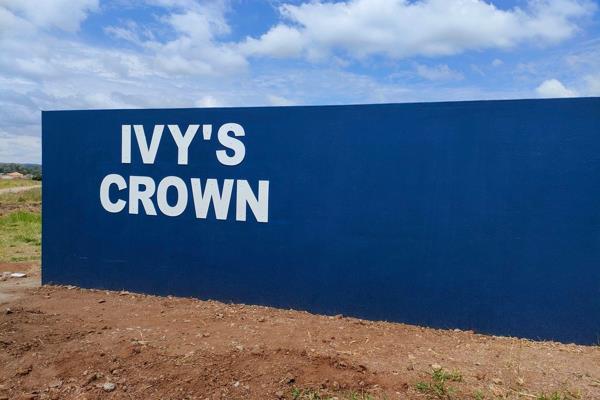 Exclusive sole mandate!
Build and finish your dream home in Ivy’s Crown.  
Stand size 325 sqm.
House size 70 sqm.
The development is located next to Laerskool Ivy Park in Smuts Avenue.
This building plan offers a large 2 ...