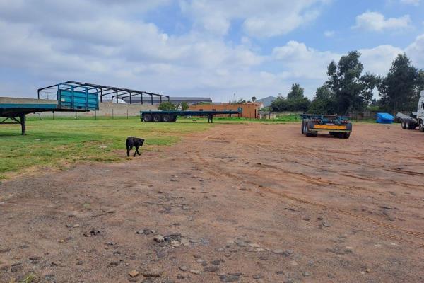 Rental Includes VAT:

Estimated 2160m2 secure yard
Wash bay facilities, with own Jojo ...