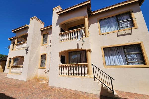 Spacious Two Bedroom Unit on the Ground Floor in a Complex, Situated in Prime Wilkoppies, Klerksdorp.

Big Bedrooms, 
One Bathroom ...