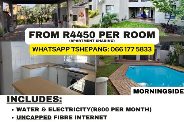 Luxury sharing apartments for young professionals:
november 2024 special only: utilities and r800 electricity included on bill
free ...