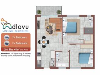 2 Bedroom 2 Bathroom