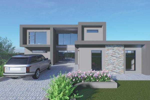 Off plan unit at Golfview. Architect impression of plans for a 260m2 under-roof villa on ...