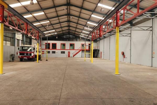 WAREHOUSE TO LET
1000m2 - Building Space
100m2 - Office Space
8.5m Middle Ceiling ...