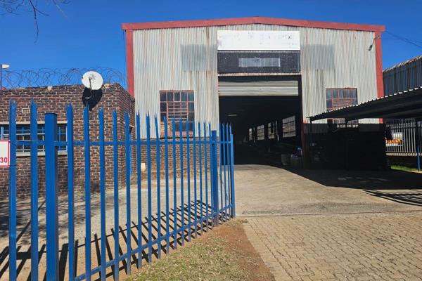 Neat and spacious, free standing industrial facility measuring 600sqm under roof set on ...
