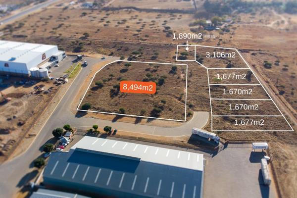 Unlock the potential of this expansive 8493 sqm vacant industrial land in the sought-after N1 Industrial Park, Polokwane. Perfectly ...