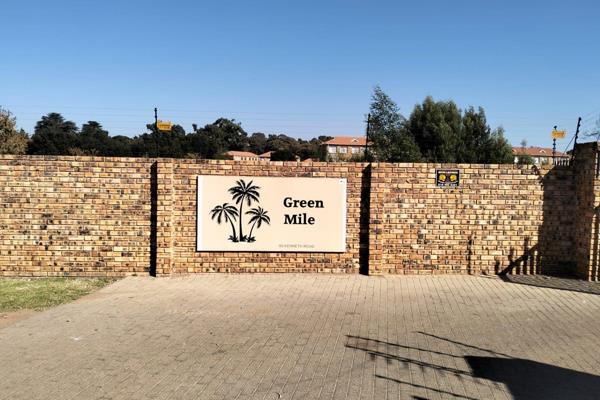 Welcome to the exqusite Green Fountain Estate...Situated in Green Hills , Randfontein ...