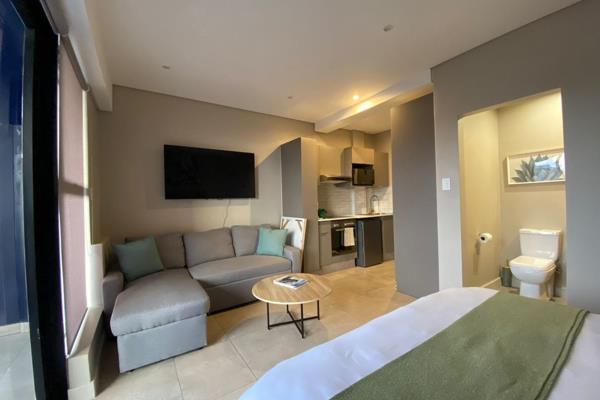 Nestled within the prestigious Blackbrick Sandton 2, this top-floor bachelor apartment ...