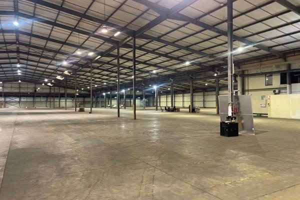 The warehouse to let is situated in Mobeni.

Property specs:
- Main warehouse 13 660m2
- Office 1 500m2
- Canopy 500m2
- Warehouse and ...