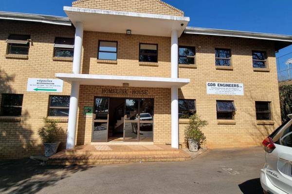 Available immediately, this 53sqm office, comprising a reception and 2 offices for rent at R6000 per month plus Vat, including 3 open ...