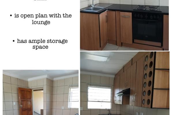 This property offers the following:

2 Bedrooms
1 Bathroom
Open plan lounge
Kitchen
Built in braai

Pre paid electricity
Water ...