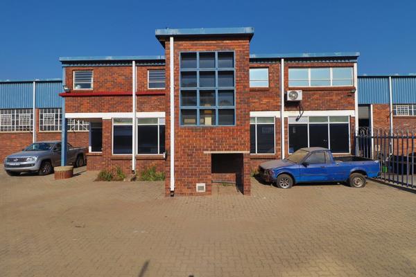 FOR SALE - this well maintained, versatile, industrial building located  in Germiston Central.
Excellent opportunity for Upscaling or Downscaling your business.

BUILDING SIZE -1003m2 - Office block 184m2 - Canteen 79m2.
Factory: 6.0m roof height, plenty vertical space ...