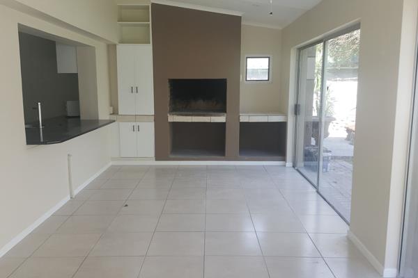 This house in an upmarket area is ideal for a fantastic family home! The large covered braai area, conveniently linked to the kitchen ...