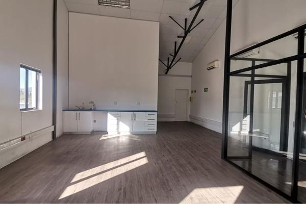 This modern 110 sqm office space is located on the first floor in the sought-after Zandwyk Industrial Park and is available now. Filled ...