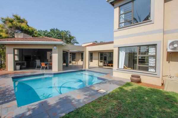 View by Appointment: On show by appointment only! 

Spacious 5-bedroom home nestled in an exclusive and peaceful cul-de-sac in Umhlanga. Seamless flow, this property is an entertainer&#39;s dream, boasting a sparkling pool, a covered patio, and a built-in braai for ...