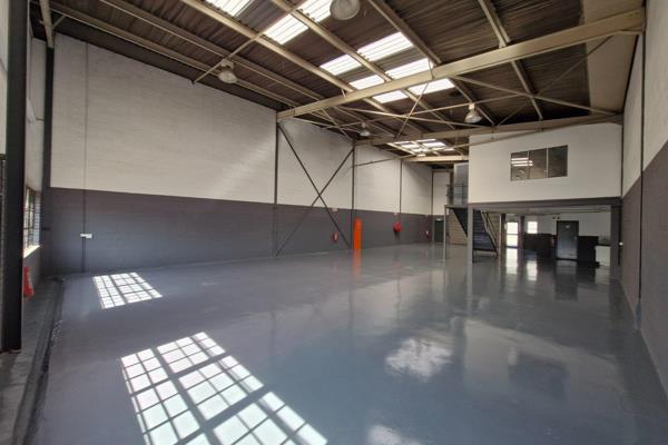 This 371m&#178; warehouse is available for lease in the highly secure Wadeville ...