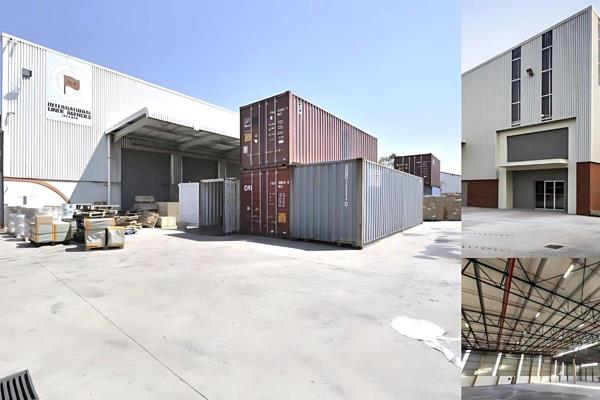 9649m2 industrial logistics warehouse available for lease in Prospecton Industrial ...