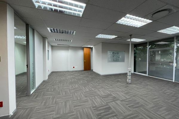 This modern office offers a welcoming reception area, a well-sized boardroom, two ...