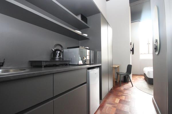 Studio Apartment in the hustle and bustle of Cape Town City Centre. The design often
maximizes space with an open layout, utilizing ...