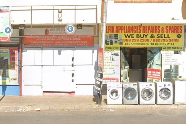 Two small shops for rental.
Directly opposite a popular tavern!