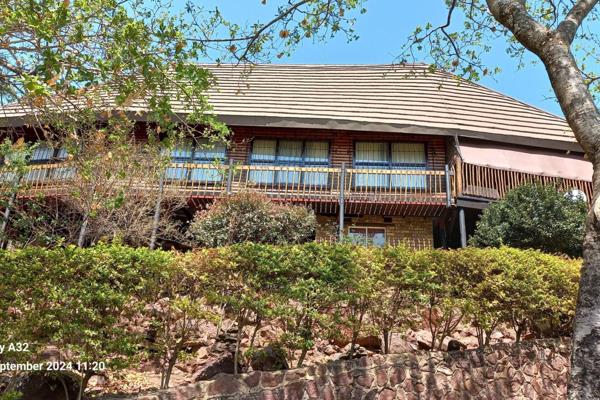 This exquisite wood and thatch roof (protected with Harvey tiles) house, sloped on stilts against the Hertzog mountain is a real gem ...