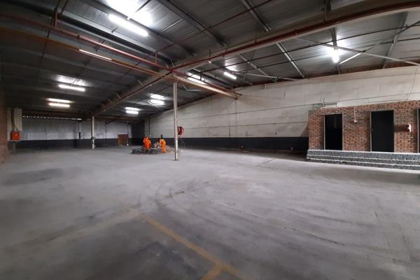 Warehouse facility in a secure commercial park in Wilsonia, East London. There is a 24/7 security guard at the entrance to the fenced ...